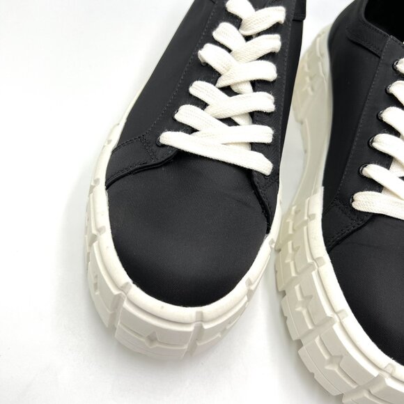 Steve Madden Womens Size 9.5 Rorey Black White Chunky Platform Sneakers Shoes - Picture 4 of 13